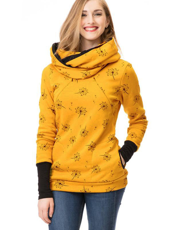 Beaumama sweatshirt allaitement poches zippée poches col roulé multifonctionnel femme