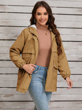 Beaumama parkas grossesse casual tous les jours coulisse taille poches manteau d'hiver femme enceinte