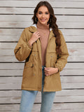 Beaumama parkas grossesse casual tous les jours coulisse taille poches manteau d'hiver femme enceinte