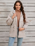 Beaumama parkas grossesse casual tous les jours coulisse taille poches manteau d'hiver femme enceinte