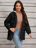 Beaumama parkas grossesse casual tous les jours coulisse taille poches manteau d'hiver femme enceinte