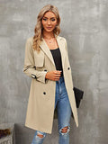 Beaumama trench coat grossesse élégant casual tous les jours double boutonnage ceinture poches femme enceinte