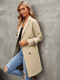 Beaumama trench coat grossesse élégant casual tous les jours double boutonnage ceinture poches femme enceinte