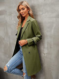 Beaumama trench coat grossesse élégant casual tous les jours double boutonnage ceinture poches femme enceinte