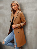 Beaumama trench coat grossesse élégant casual tous les jours double boutonnage ceinture poches femme enceinte