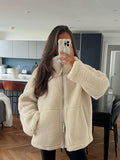 Beaumama manteau teddy bear grossesse casual tous les jours poilu zippé poches manteau d'hiver femme enceinte