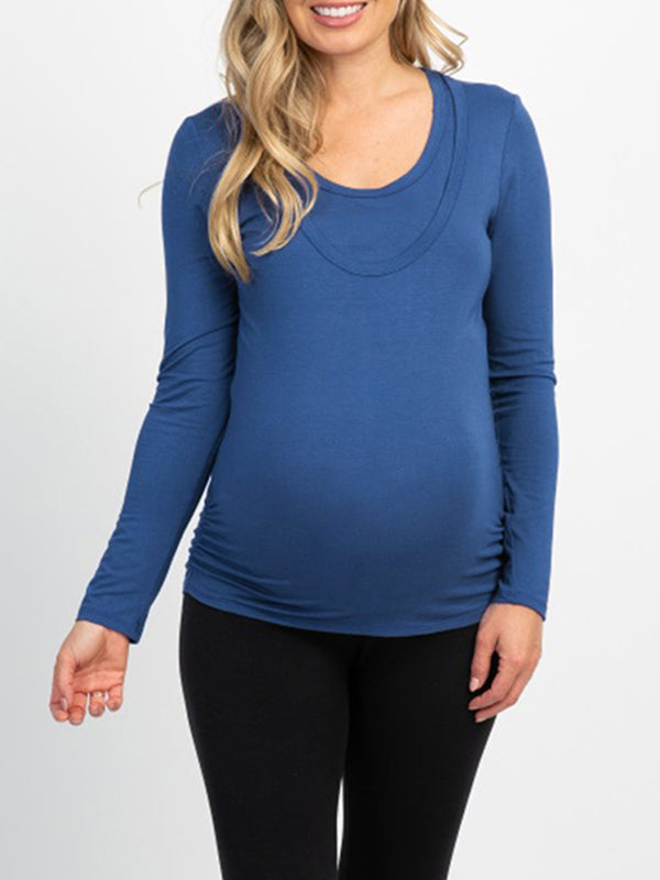 Beaumama sweatshirt allaitement grossesse v-cou style maison femme enceinte