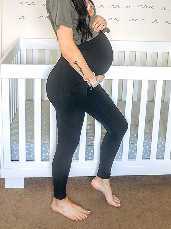 Beaumama leggings grossesse poches taille haute femme enceinte